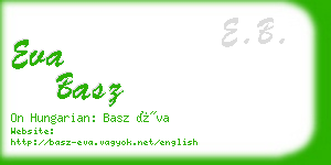 eva basz business card